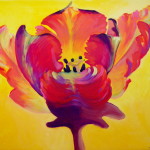 lillemaalid, buy contemporary fine art floral paintings by Kamille Saabre, flower painting