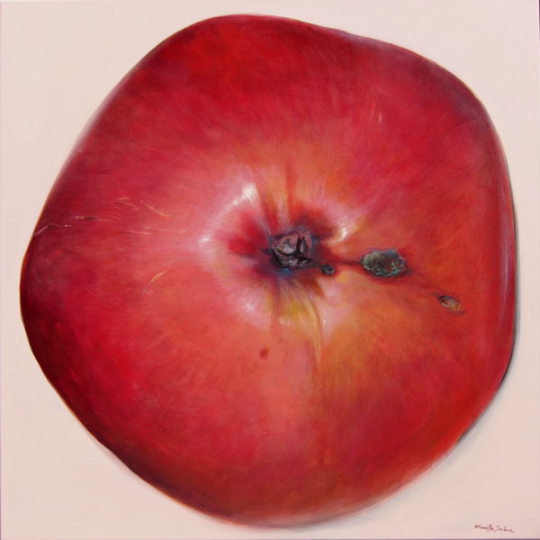 maalitud õun, painted apple
