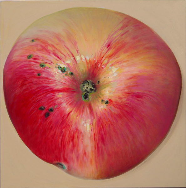 maalitud õun, painted apple